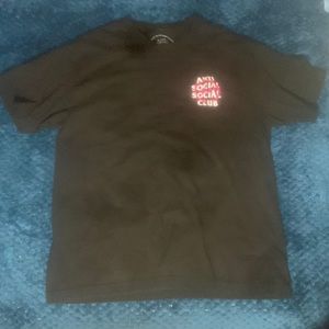 Anti Social Social Club X Fragment Pink Volt tee